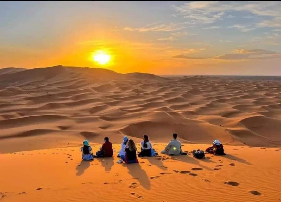 Sahara dunes and desert light